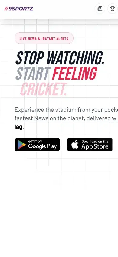9Sportz on mobile